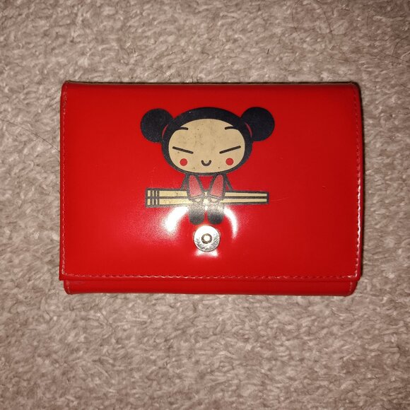 Pucca Handbags - Red Cartoon Character Wallet